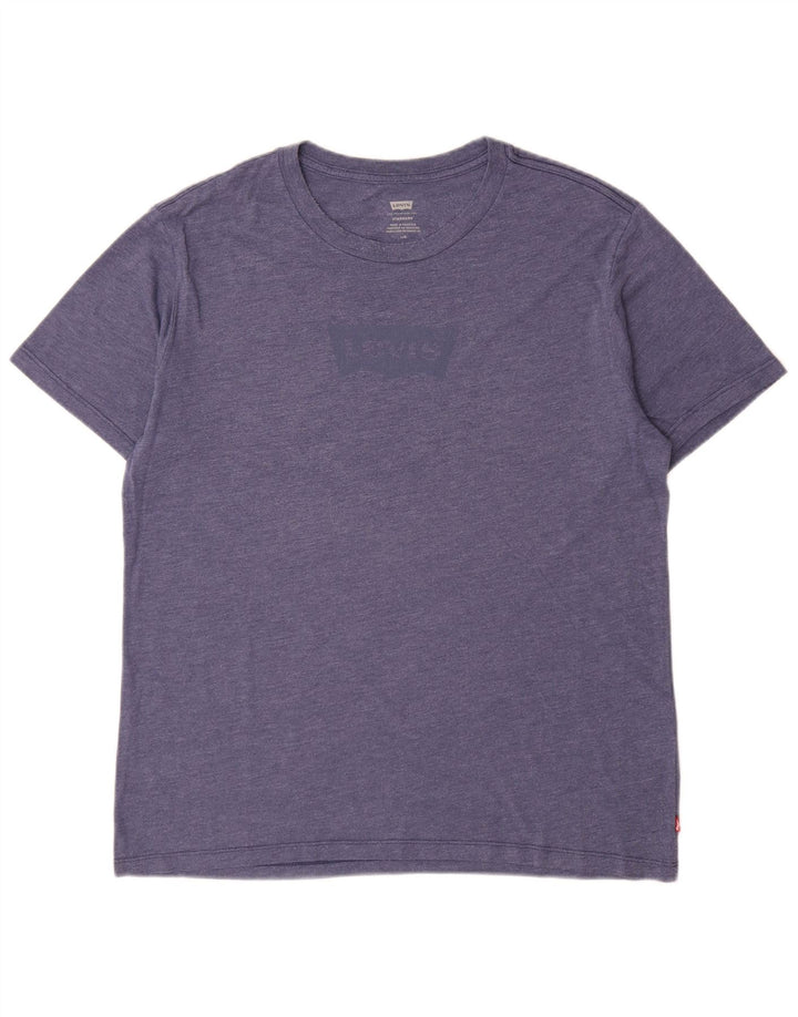 Camiseta masculina padrão Levi's com estampa gráfica grande azul