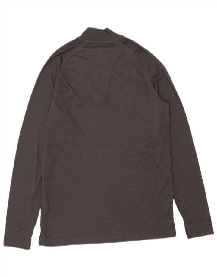 Moletom masculino Mountain Warehouse com zíper e gola alta cinza