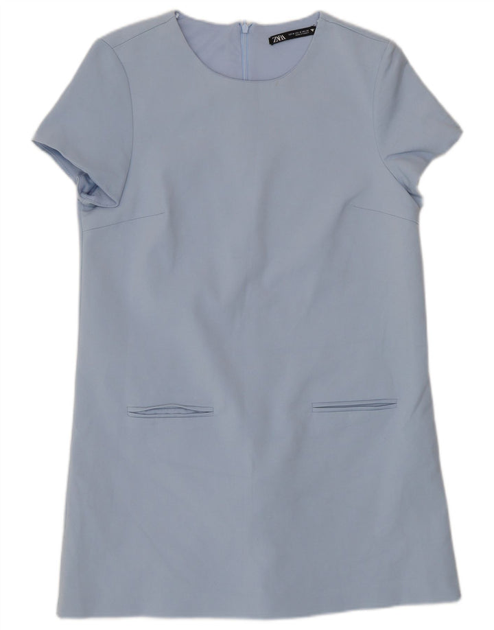 Macacão feminino Zara UK 12 poliéster azul médio