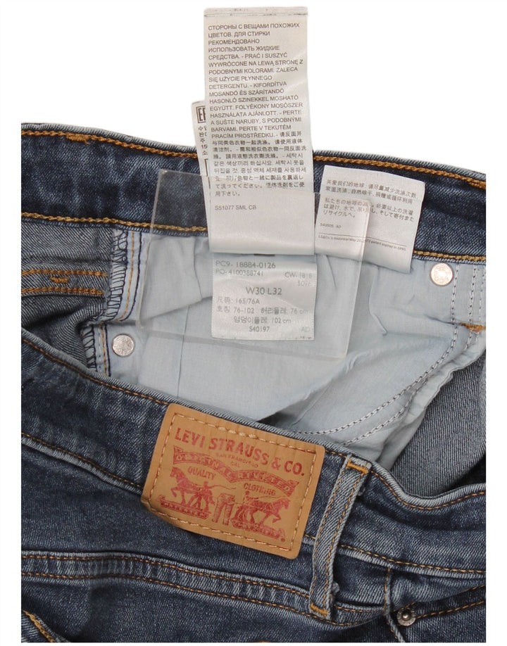 Calça jeans feminina Levi's 712 Slim W30 L32 azul algodão