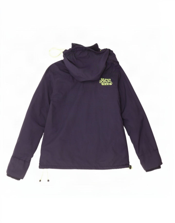 Jaqueta corta-vento feminina Superdry The Windcheater UK 14 médio azul marinho