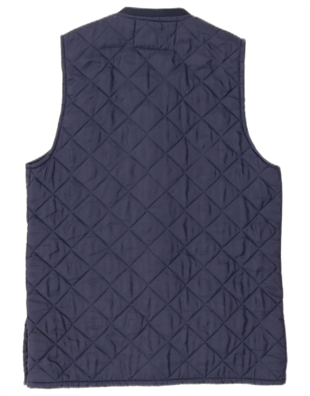 Colete acolchoado masculino vintage UK 38 nylon azul marinho médio