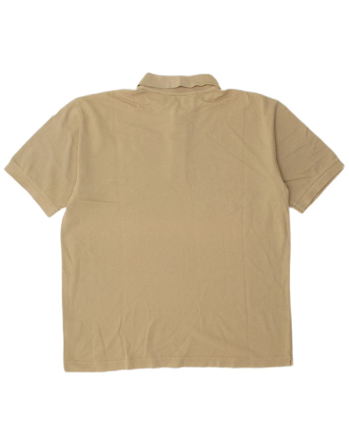 Camisa polo masculina Kappa grande algodão bege