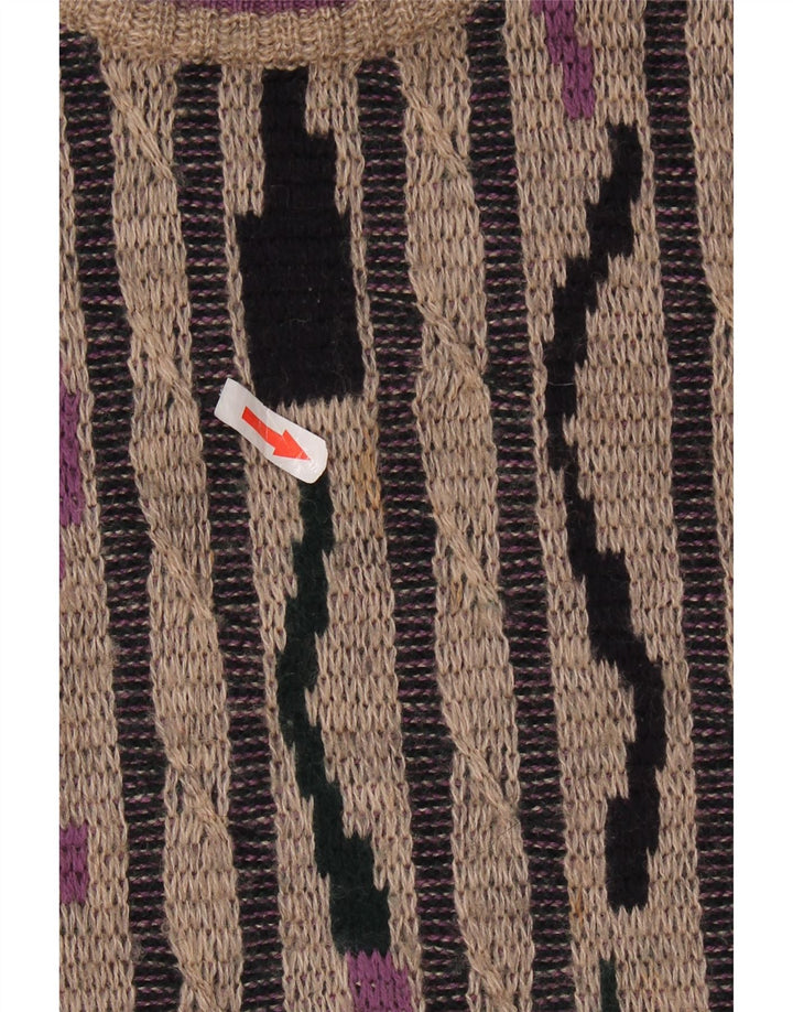 Suéter masculino MAPIER com gola redonda, listrado cinza grande