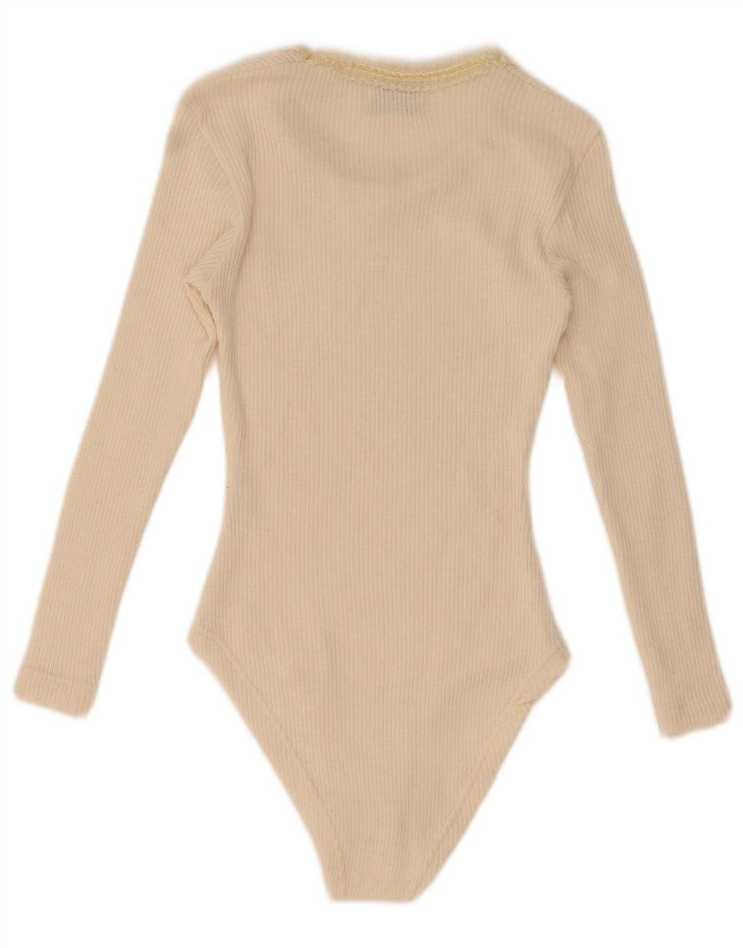 Body feminino Compagnie de manga comprida UK 12 médio off white