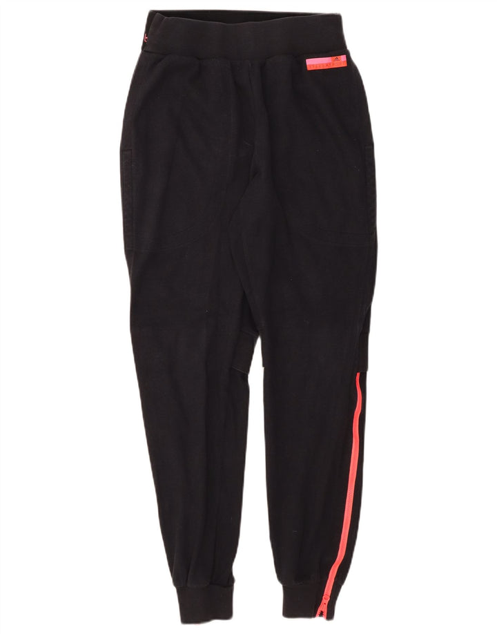 ADIDAS Womens Stella Graphic Tracksuit Calças Joggers UK 4/6 XS Preto