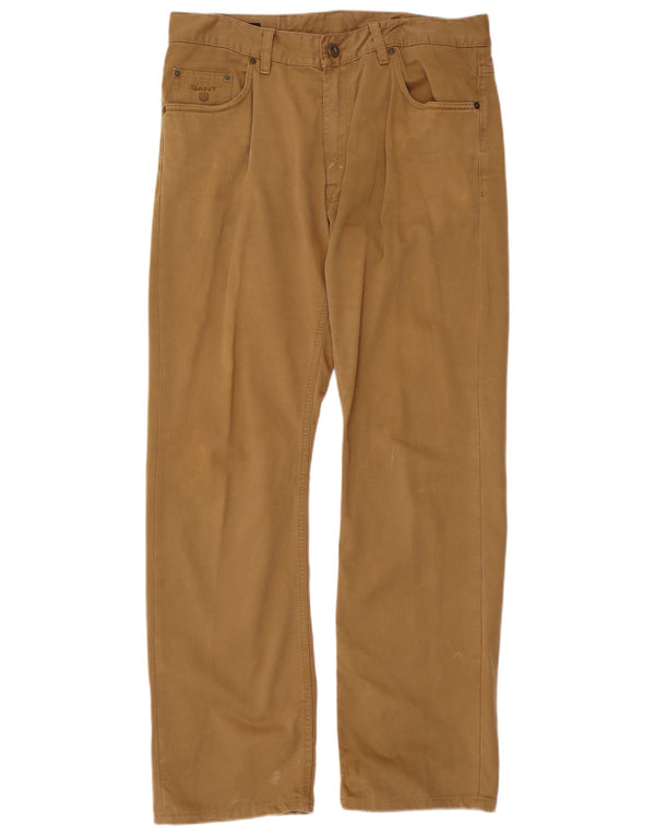 Calça masculina Gant Jason Regular Fit casual W34 L34 algodão bege