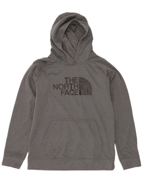 Suéter com capuz gráfico The North Face Boys 14-15 anos XL cinza poliéster
