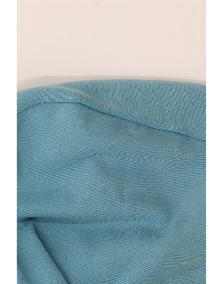 Suéter masculino Nike com capuz e zíper grande algodão azul