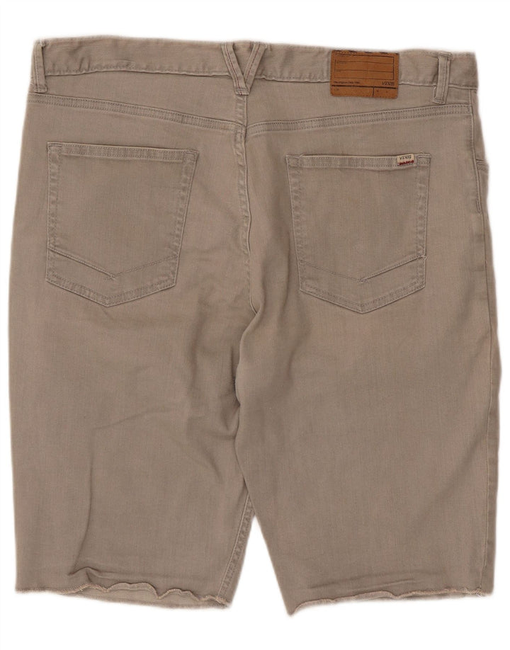 Vans Masculino Casual Shorts W36 Grande Algodão Cinza