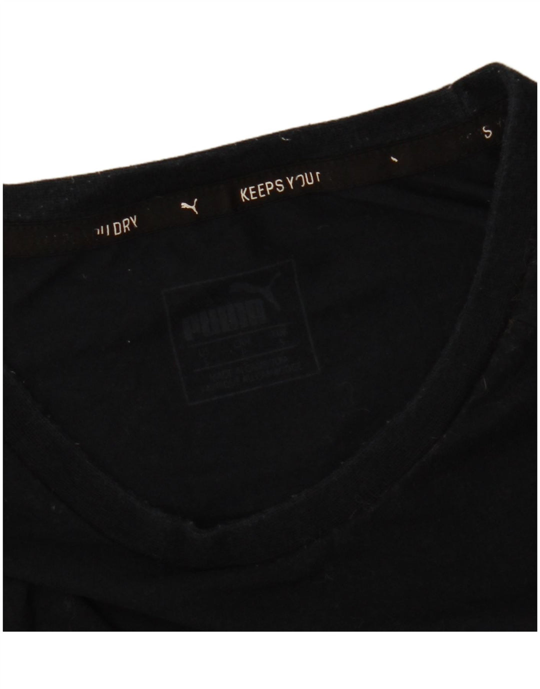 Puma Camiseta Masculina Top Pequeno Preto