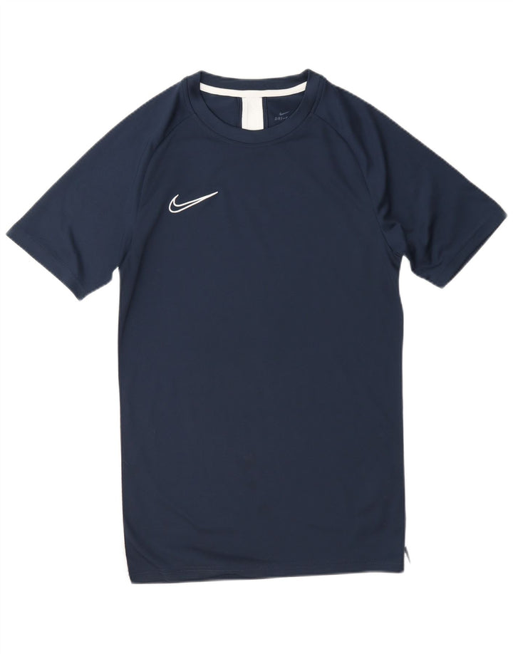 Camiseta Nike Masculina Dri Fit Top Pequeno Poliéster Azul Marinho
