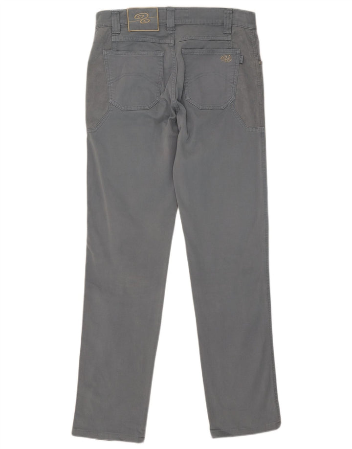 Calça casual masculina fina Nicwave IT 48 médio W32 L32 algodão cinza
