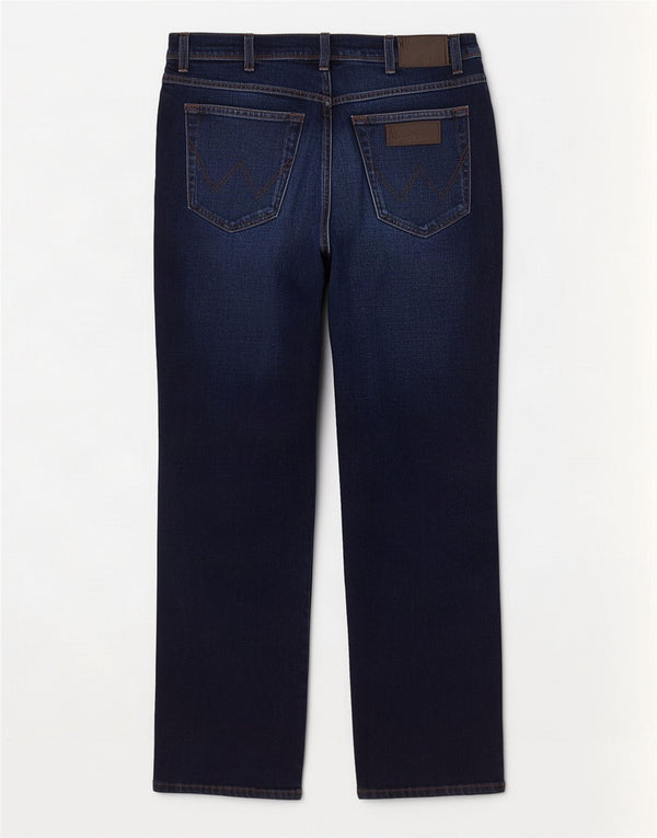 Wrangler Masculino Texas Slim Jeans W34 L32 Azul Algodão