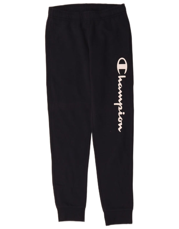 Calça esportiva masculina Champion Graphic Joggers pequena algodão azul marinho