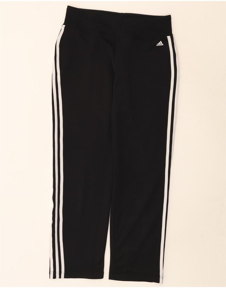 Calça de treino feminina Adidas UK 14 poliéster preto médio