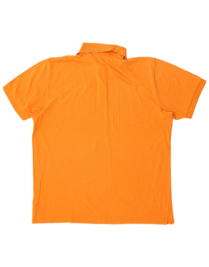 Camisa polo masculina Hugo Boss grande algodão laranja