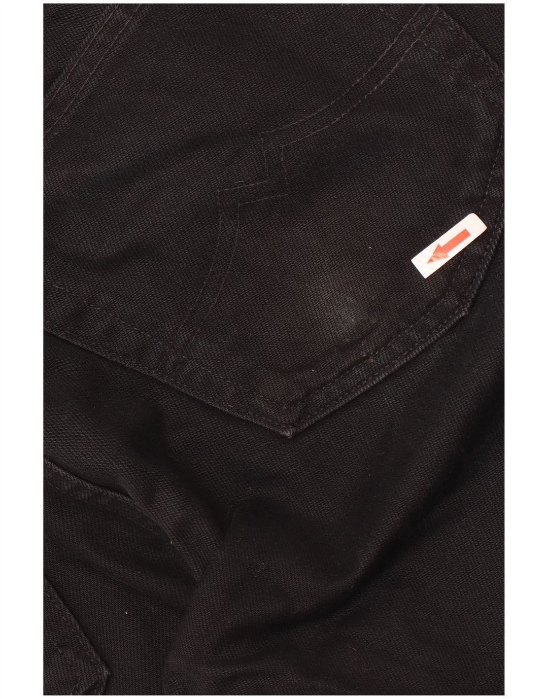 Mustang Mens Straight Jeans W36 L30 Algodão Preto