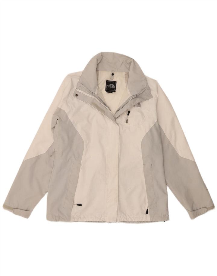 Jaqueta de chuva feminina The North Face Reino Unido 16 grande bloco colorido branco de poliéster