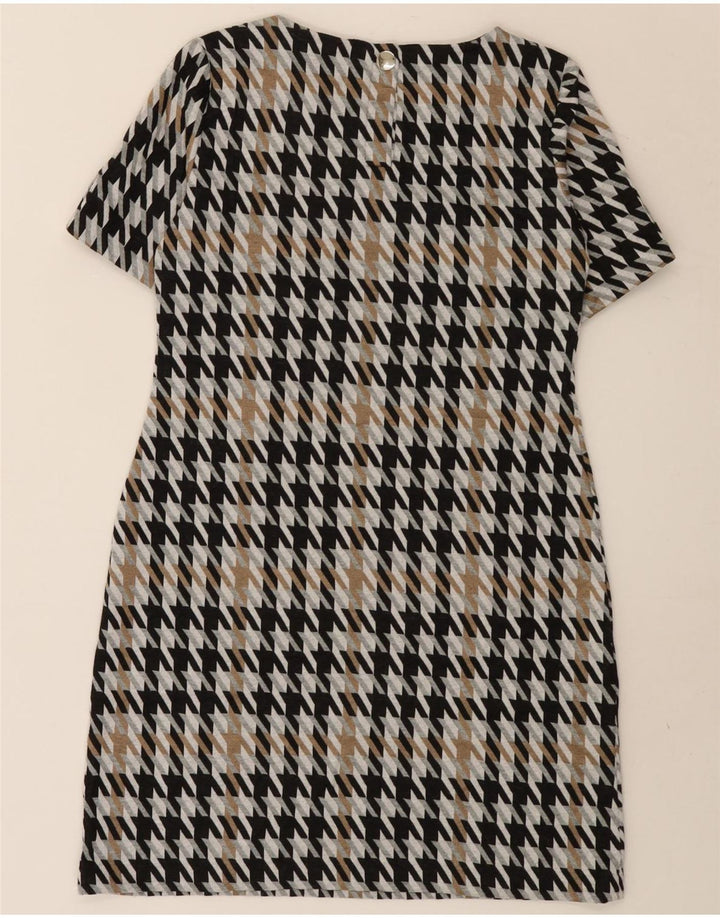 Vestido feminino Tommy Hilfiger Shift UK 12 médio multicolorido Houndstooth