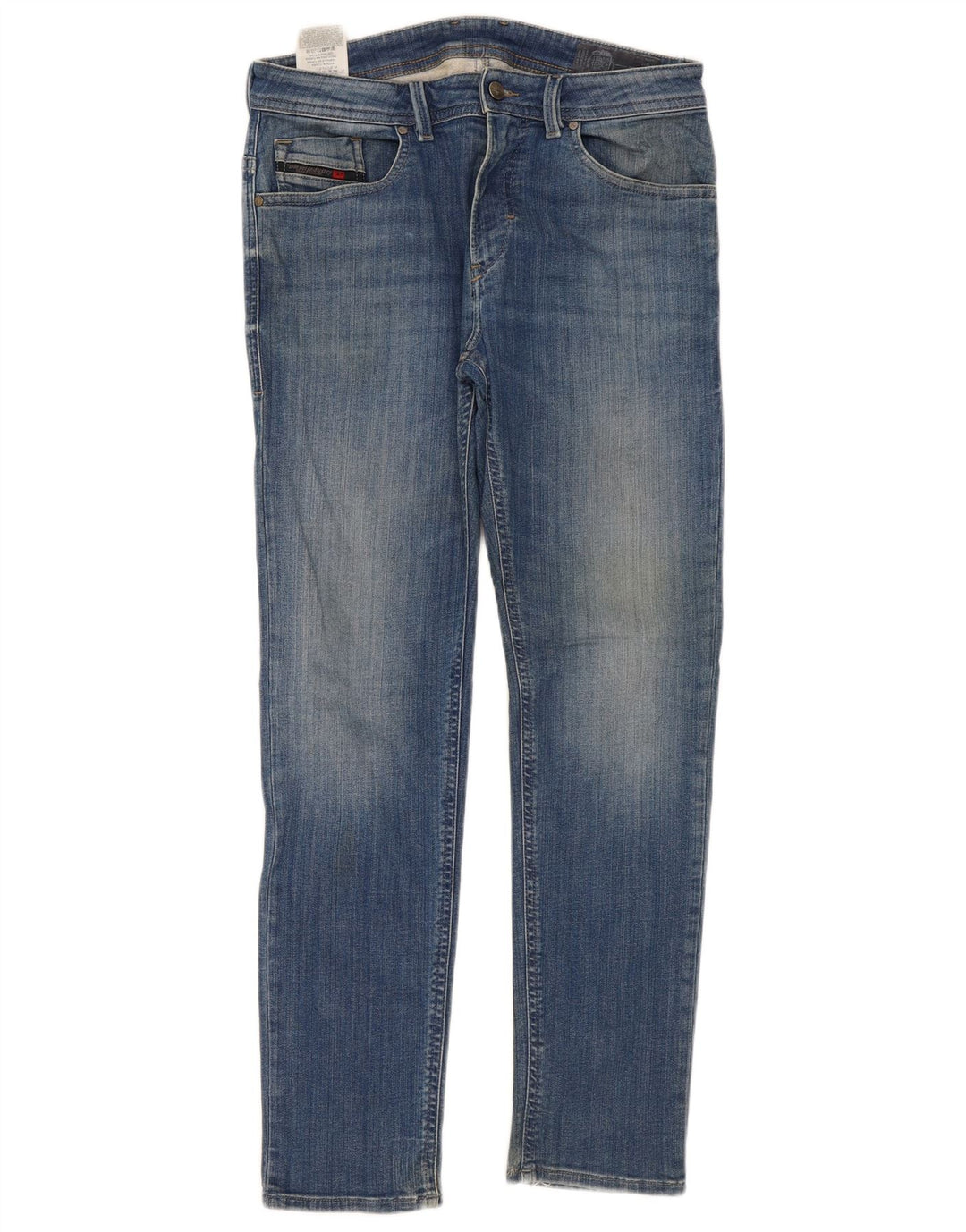 Diesel Mens Slim Jeans W32 L31 Azul Algodão