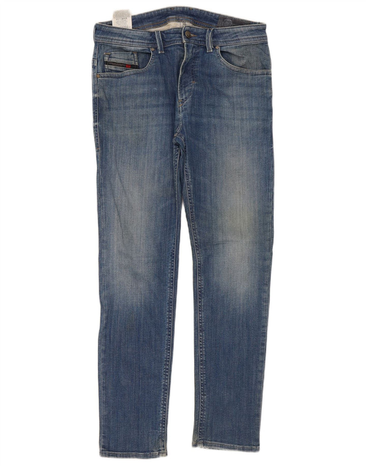Diesel Mens Slim Jeans W32 L31 Azul Algodão