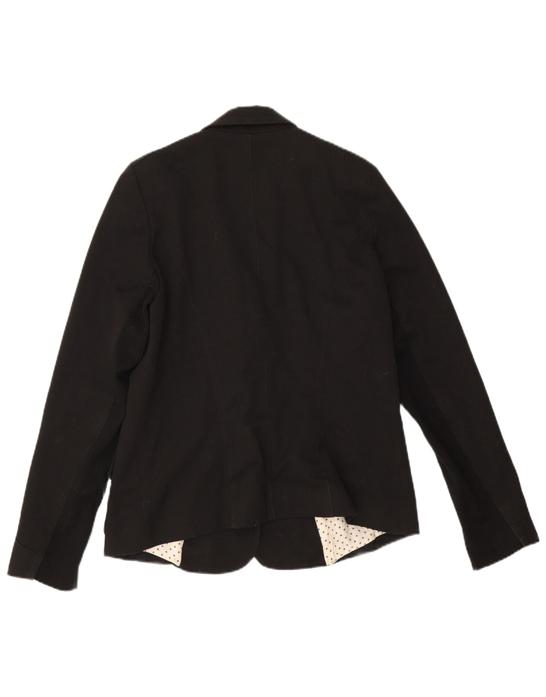 Trussardi Jeans Jaqueta blazer feminina de 2 botões Reino Unido 14 médio preto