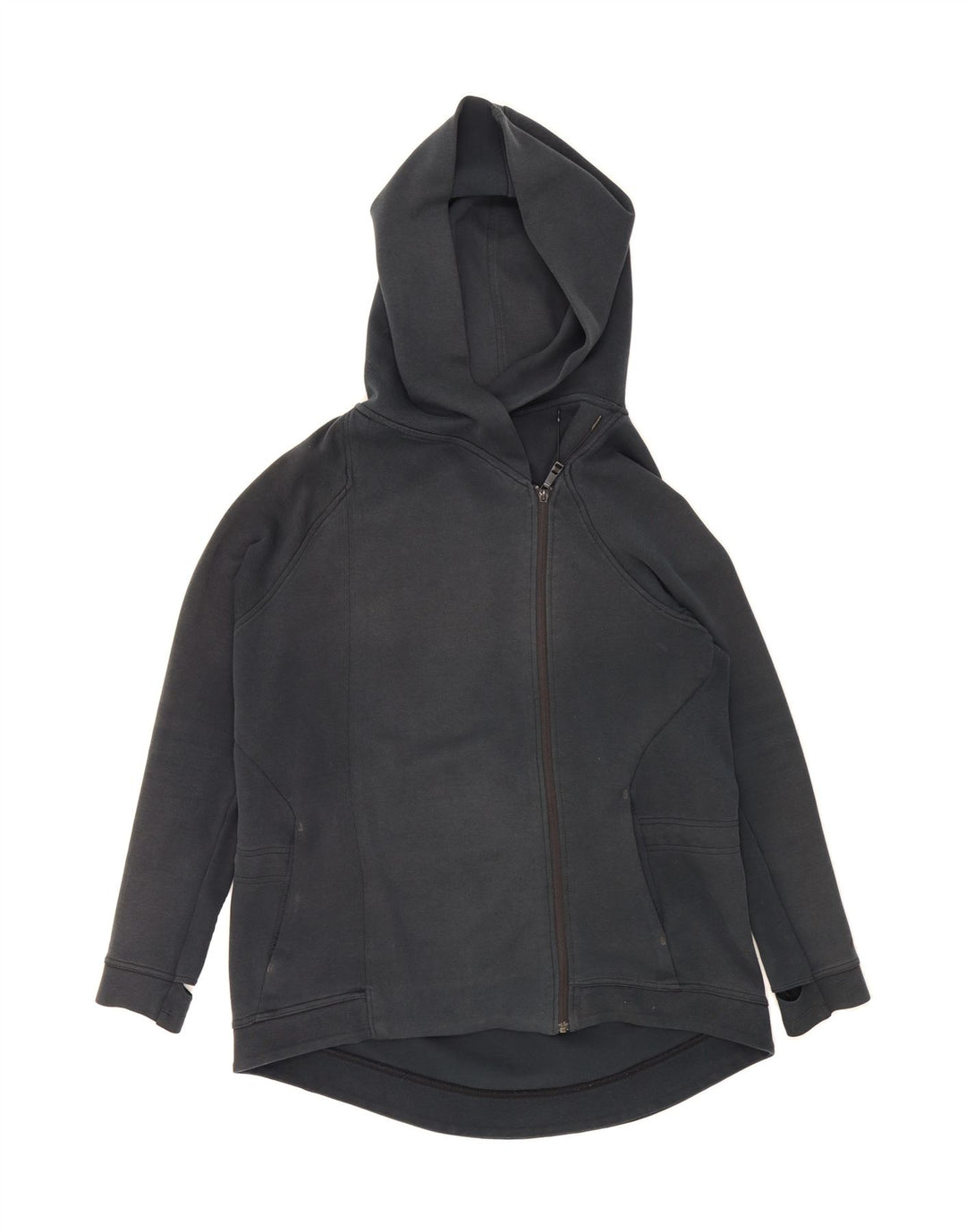 NIKE Womens Zip Hoodie Sweater UK 16 Large Black Cotton Vintage Nike and Second-Hand Nike from Messina Hembry 