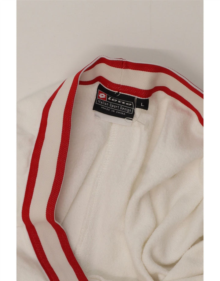 Calça de treino feminina LOTTO UK 14 grande branca