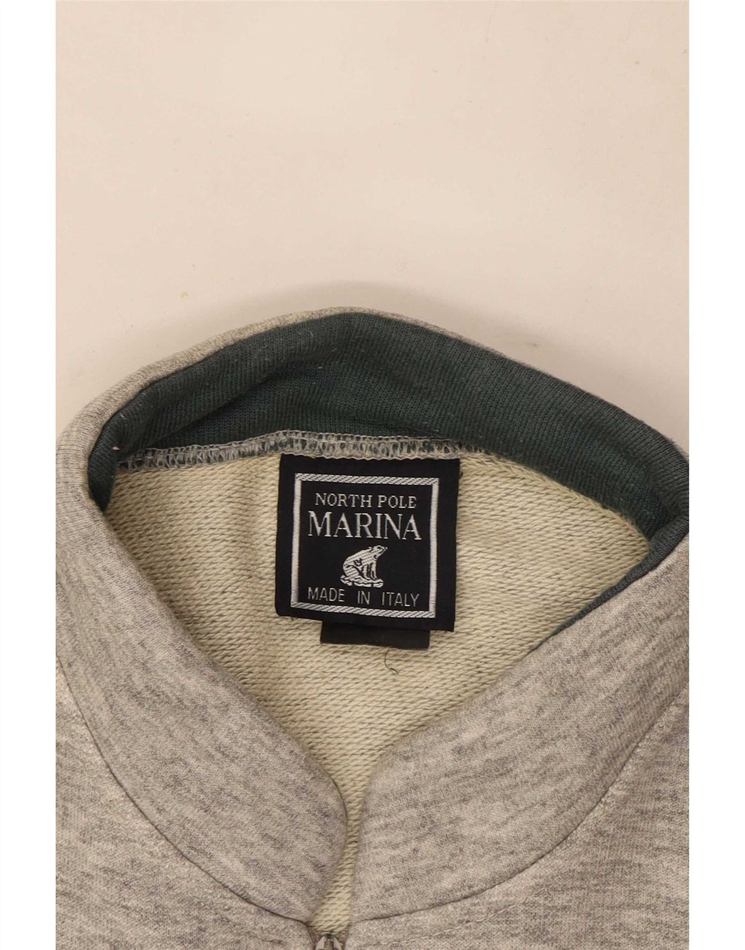 Moletom masculino North Pole com zíper e gola XL cinza colorblock