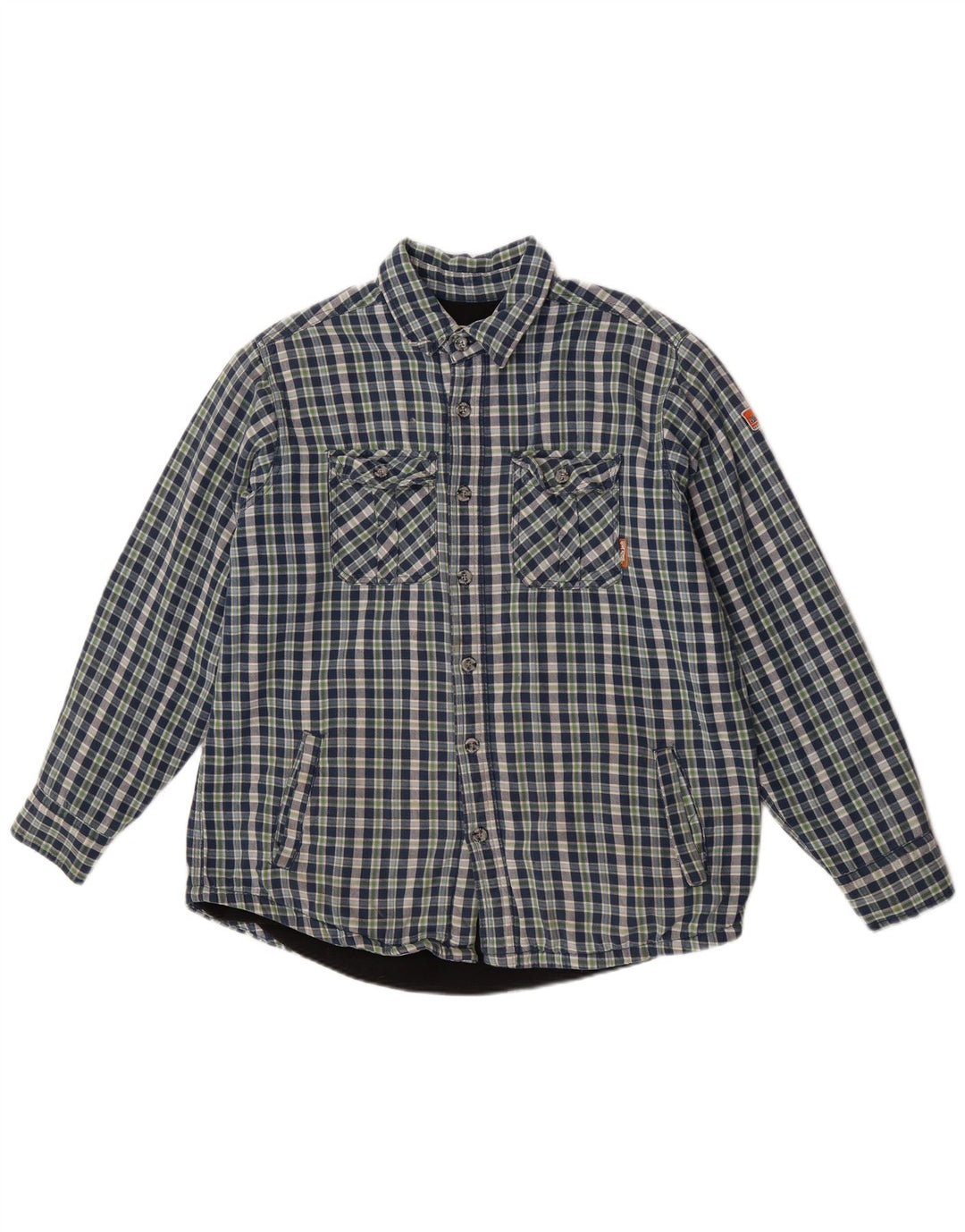 Camisa masculina de flanela Black Jack Lumberjack grande algodão xadrez azul