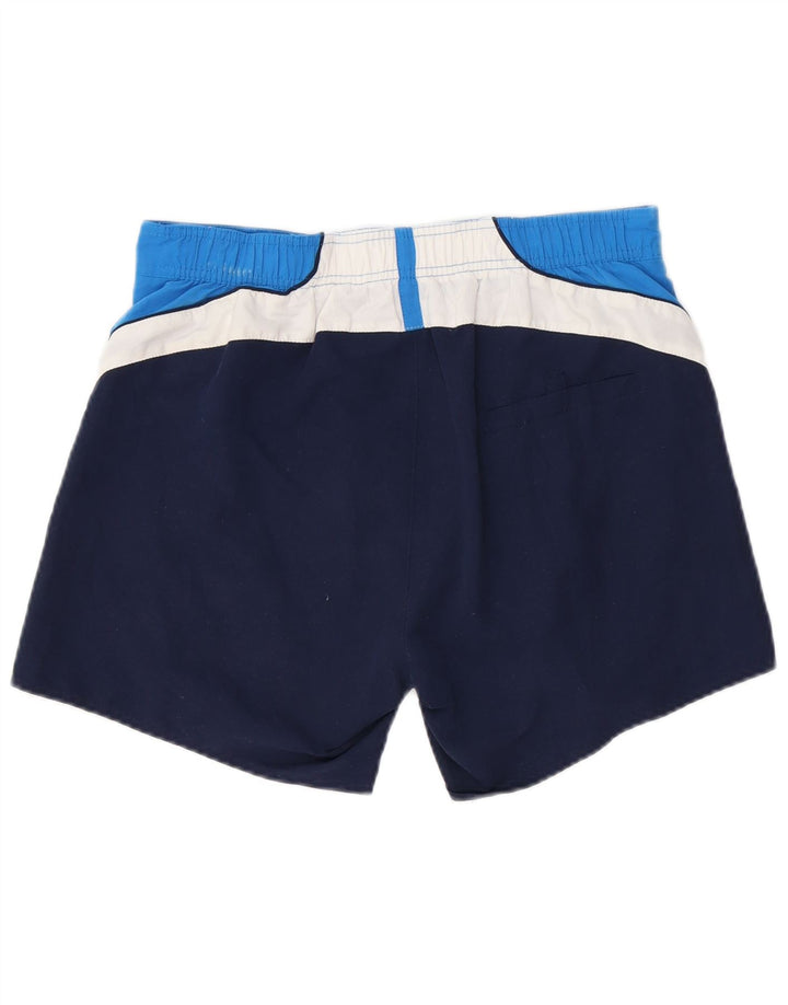 Shorts de natação masculino Brugi poliéster colorblock azul médio