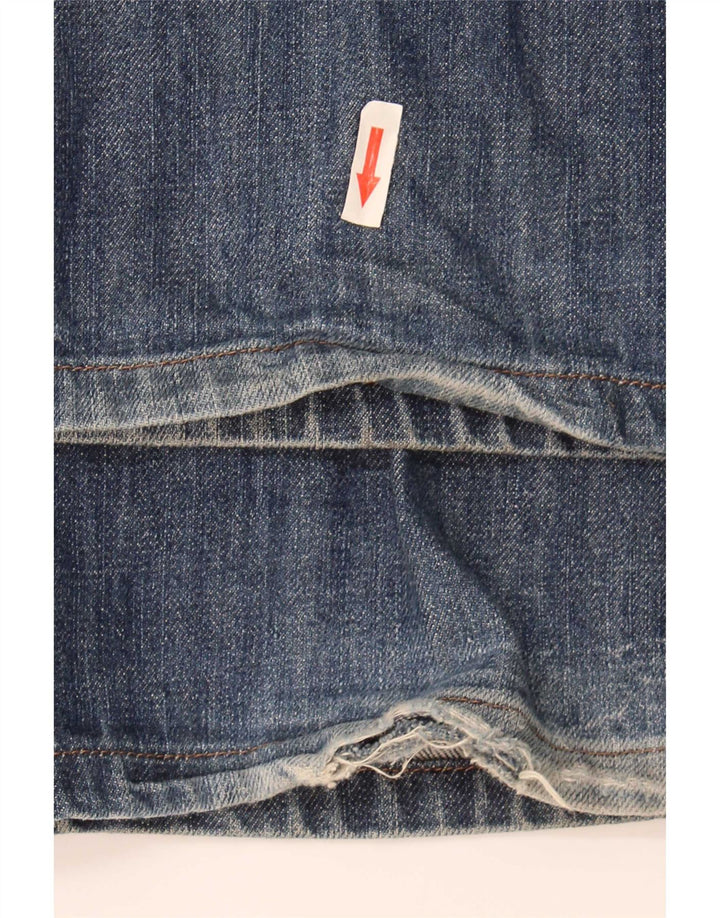 Wrangler Masculino Grant Straight Jeans W34 L36 Azul Algodão