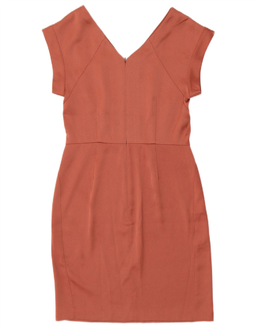 Vestido bodycon feminino All Saints UK 8 pequeno poliéster vermelho