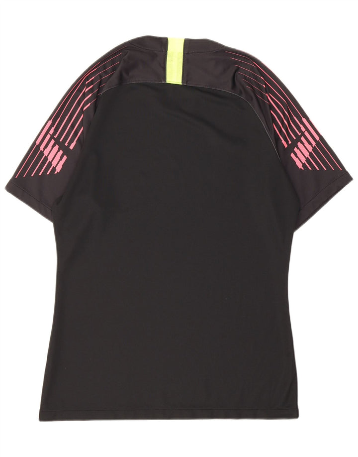 Camiseta masculina Nike Dri Fit grande poliéster listrado preto