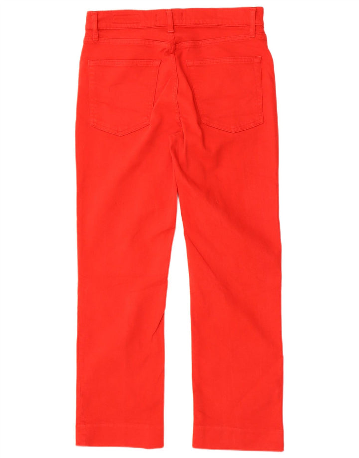 Calça jeans reta feminina Zara EU 40 médio W30 L27 algodão vermelho
