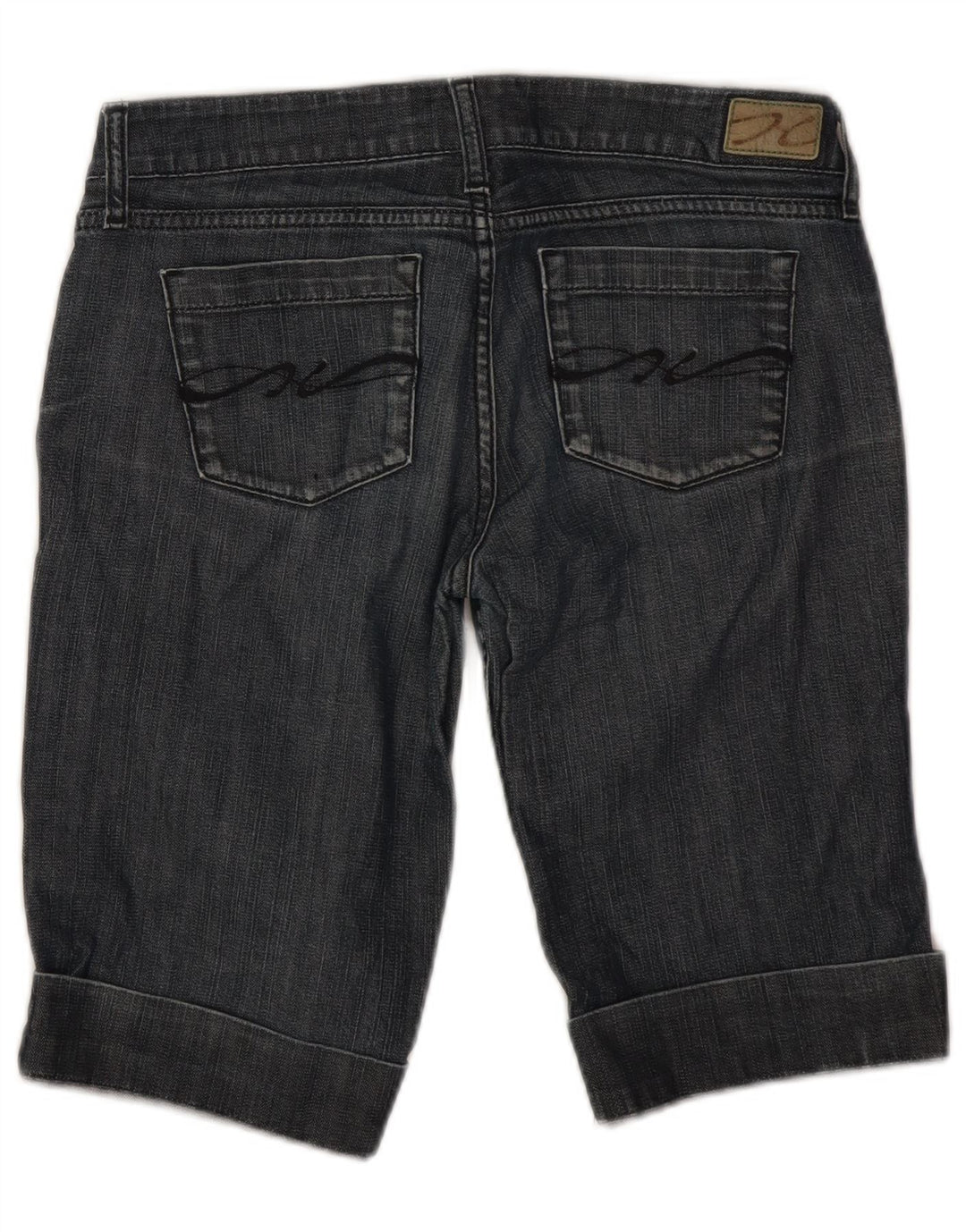 Bermuda jeans feminina Tommy Hilfiger W28 algodão azul médio