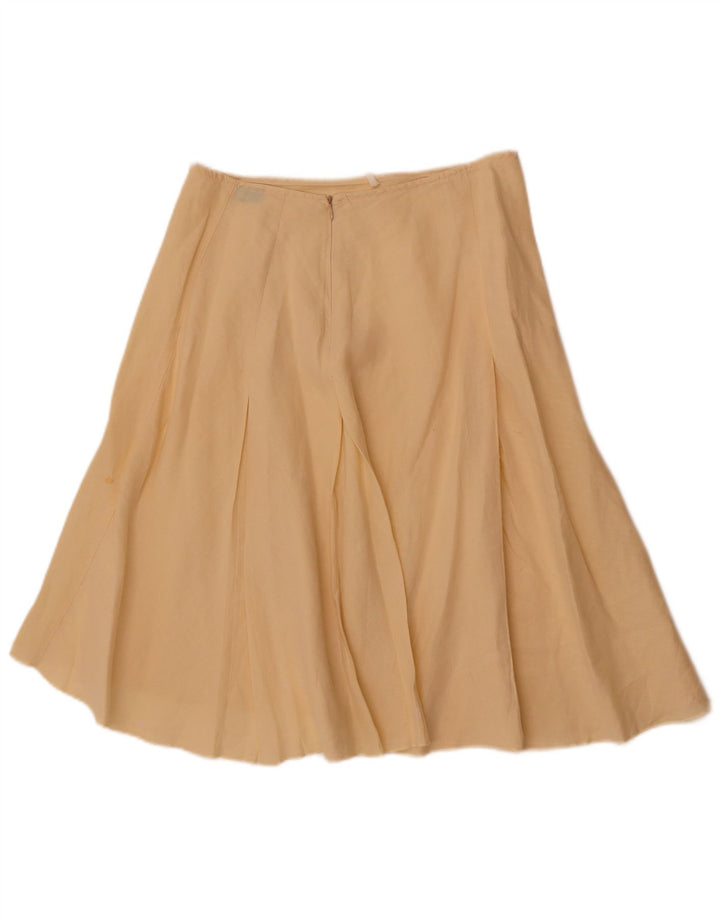 Saia feminina Benetton A-Line W28 Médio Amarelo