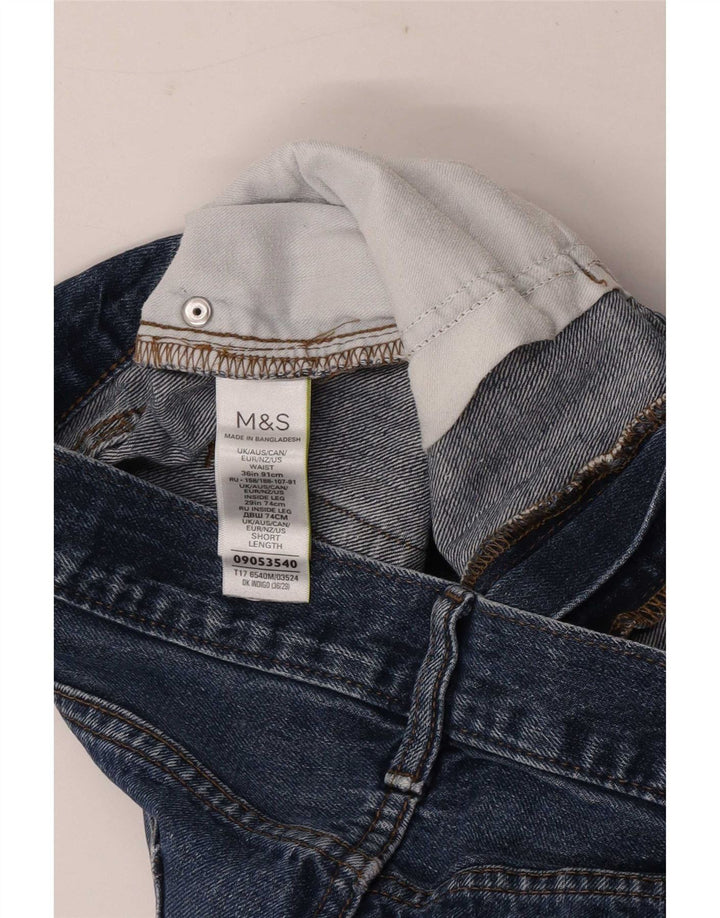 Jeans retos masculinos Marks & Spencer W36 L29 algodão azul