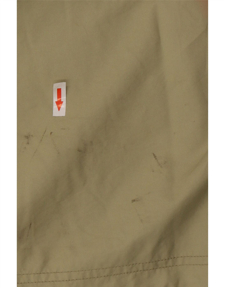 Jaqueta anorak masculina com capuz CAT Reino Unido 40 algodão cáqui grande