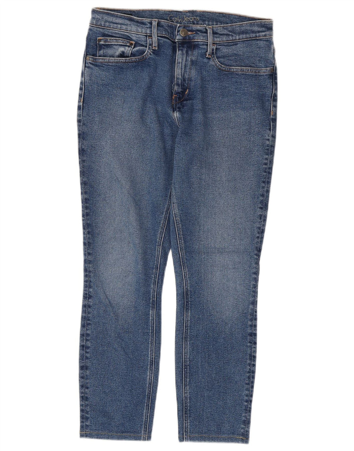 Calça jeans feminina CALVIN KLEIN W31 L26 azul algodão
