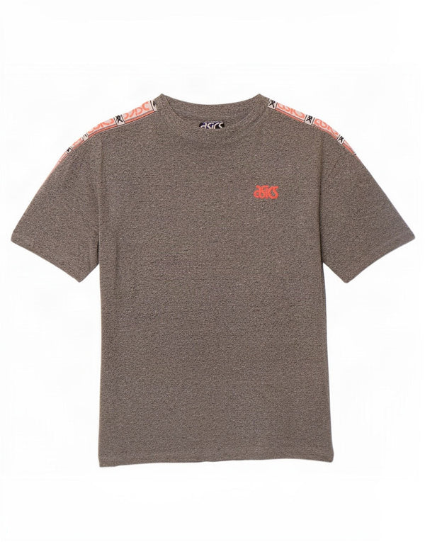 Camiseta feminina Asics Graphic UK 18 XL cinza manchado de algodão