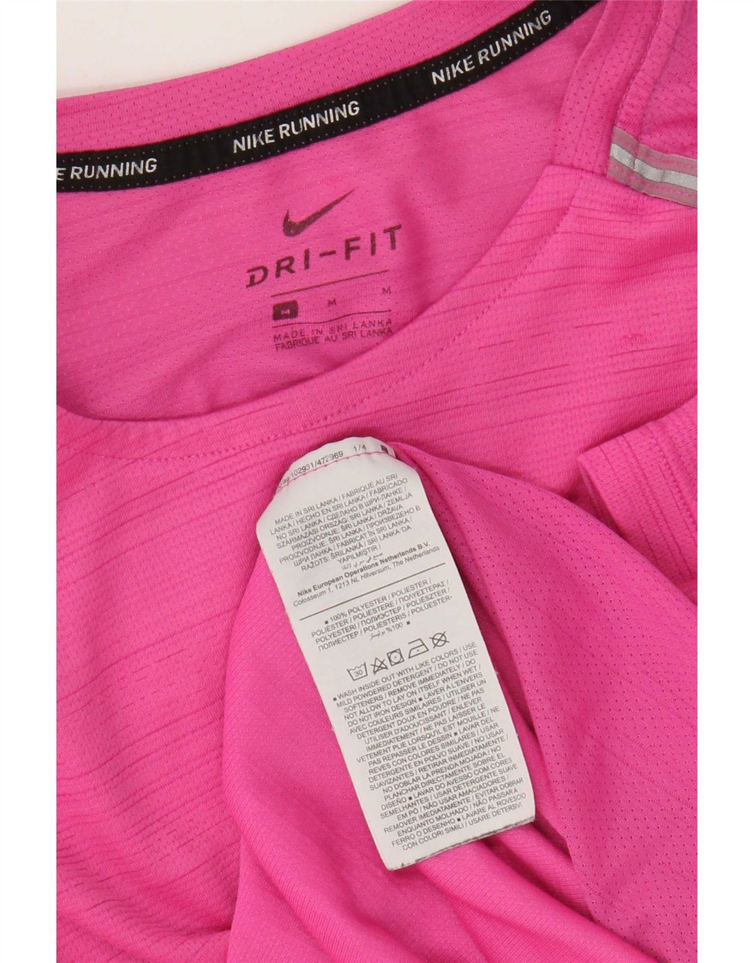 Camiseta Nike Masculina Dri Fit Top Médio Poliéster Rosa