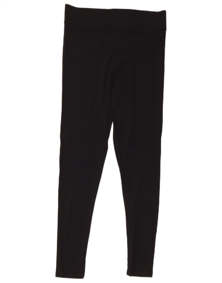 Leggings femininos Marks & Spencer UK 12 algodão preto médio