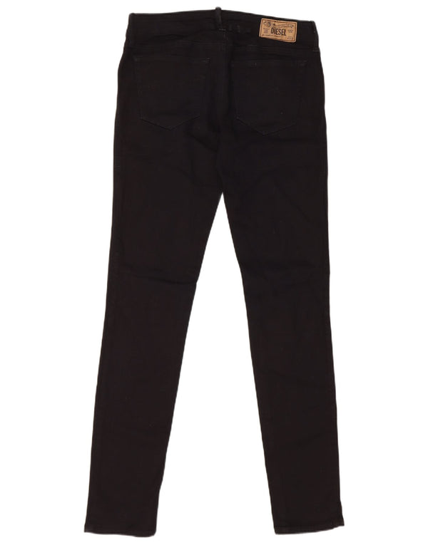 Diesel feminino Grupee cintura baixa super slim jeans skinny W26 L30 azul marinho