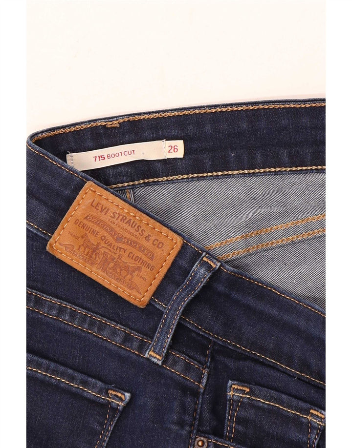 Calça jeans feminina Levi's 715 Bootcut W26 L29 azul marinho