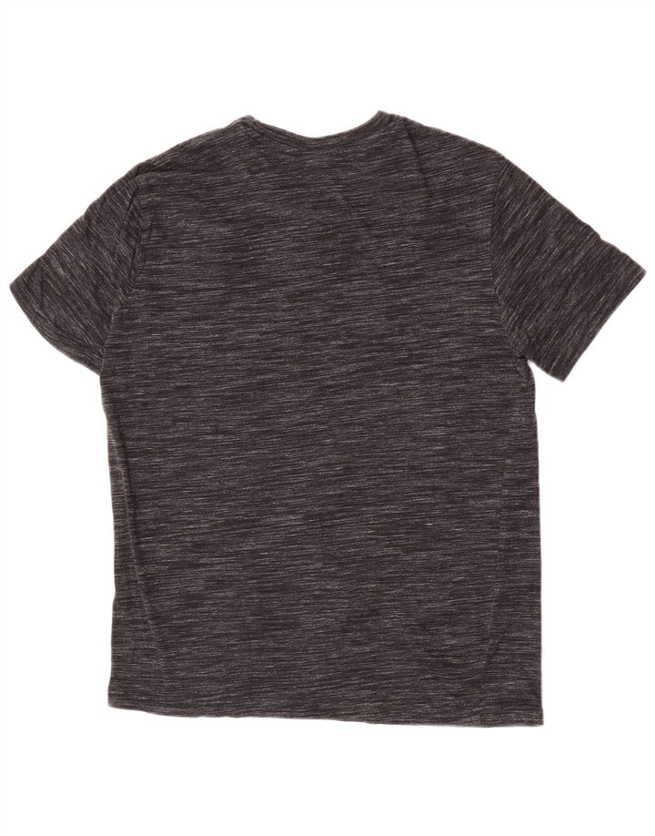 Camiseta masculina com estampa gráfica Champion pequena listra cinza