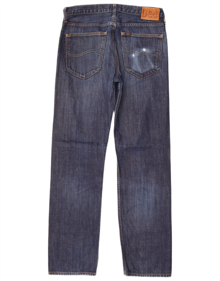 LEE Masculino Blake Straight Jeans W32 L32 Azul Algodão