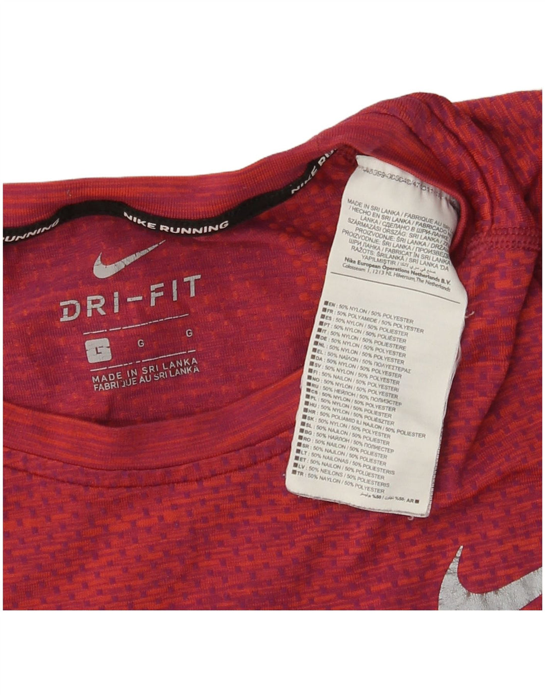 Camiseta Nike Masculina Dri Fit Top Grande Nylon Vermelho