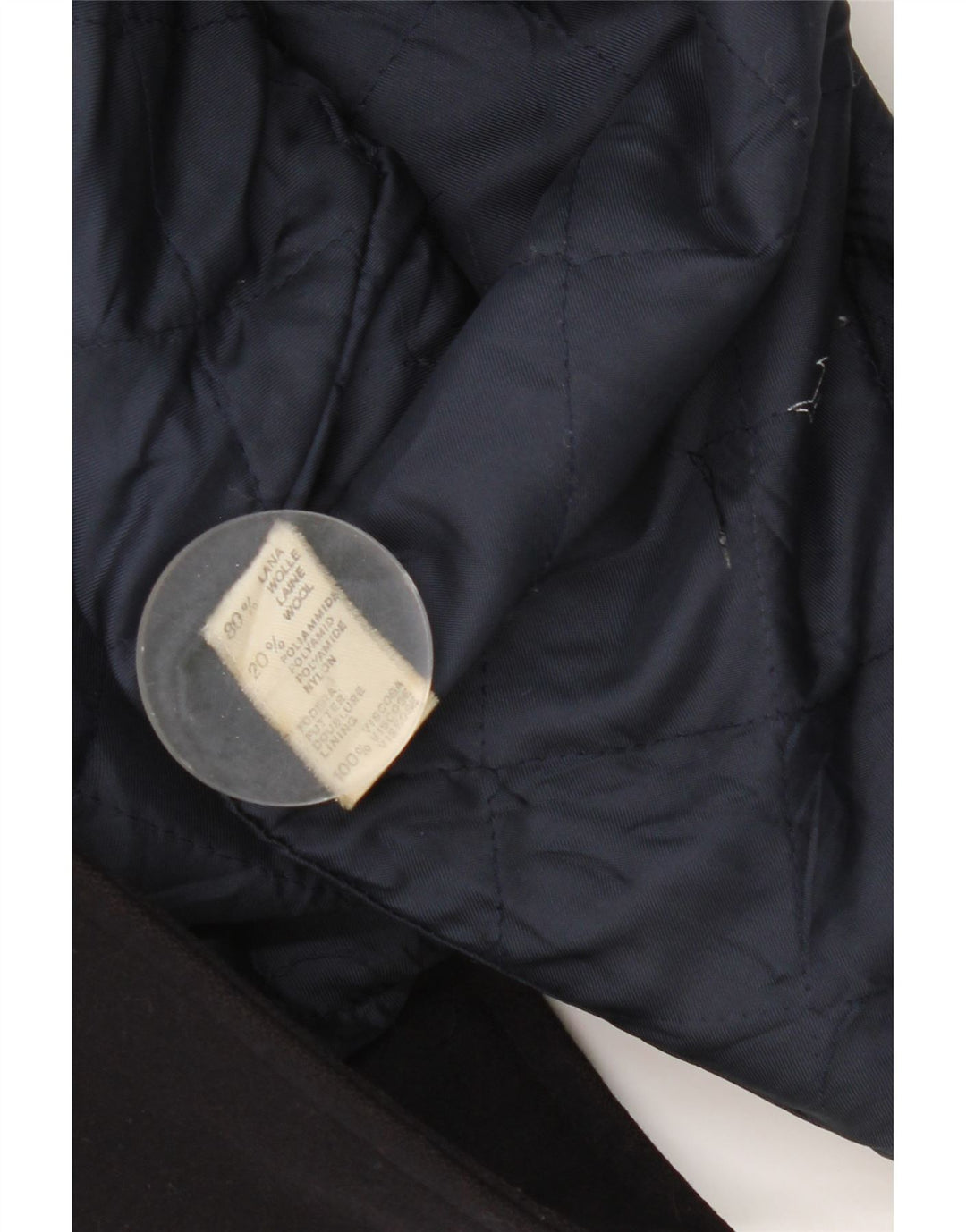 Sobretudo masculino Paul & Shark UK 42 XL lã azul marinho